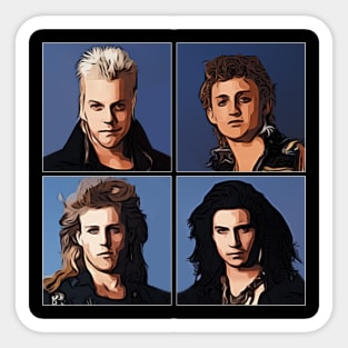 David, Dwayne, Paul and Marko - The Lost Boys Sticker